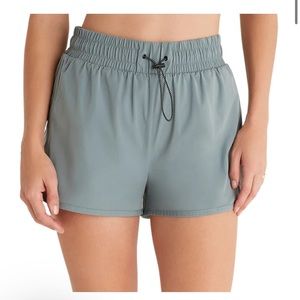 Z Supply Active - Freestyle Nylon Shorts - Sage Ash - Medium